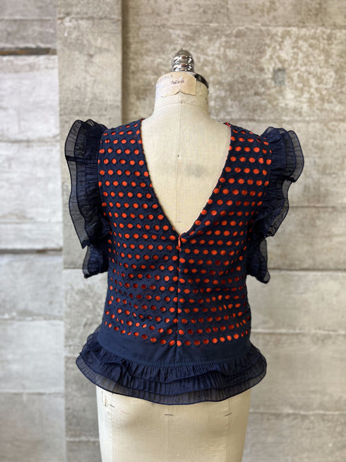 Bel Rose Top - Grenada Eyelet